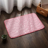 Alfombra de baño suave con textura de Guijarro, alfombrillas absorbentes antideslizantes para baño, cocina, sala de estar, entrada - details 7