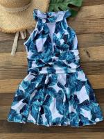 Traje de baño de una pieza de talla grande para mujer, traje de baño grande con falda, monokini vintage, 2023 - details 8