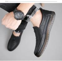 Mocasines de exterior de alta calidad, cómodos, modernos, suaves, clásicos, antideslizantes, hechos a mano, zapatos informales para hombre hechos de piel de vaca. - details 11
