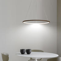 OCASAMI-Lámpara colgante de 220 V y 34 W, diseño de anillo, para sala de estar, lámpara de araña de tres colores - details 1