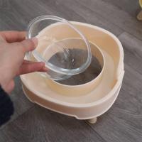 Cuenco de plástico para perros y gatos, protege las vértebras cervicales, cuenco de cuatro patas para mascotas de gran capacidad con soporte elevado, antiasfixia - details 11