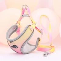 Juego de arnés y correa reflectantes ajustables para mascotas, perros pequeños y medianos, arnés de paso con Material suave y transpirable - details 8