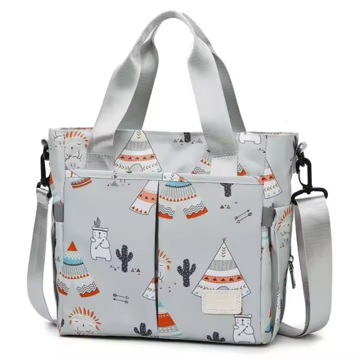 Pañal de cuidado, mochila grande para mamá, momia, maternidad, bolsa de pañales para embarazadas impermeable y húmeda - 1