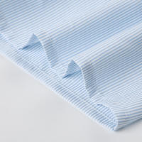 Pantalones cortos básicos cómodos e informales sueltos con botones de cintura elástica tejidos a rayas de verano para mujer - details 38