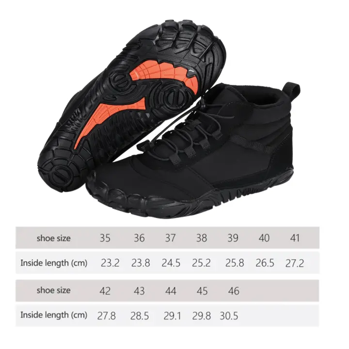 Zapatos cálidos para correr de invierno, impermeables, antideslizantes y transpirables para senderismo - 1