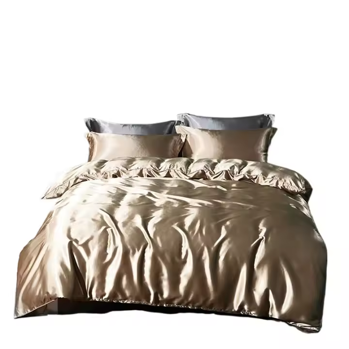 Tamaño europeo king set de cama de seda Mulberry juego de cama de lujo cubierta de edredón tableta almohada - 1