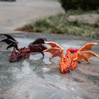 Juguete de Dragón Volador impreso en 3D con alas, articulación articulada, adorno de dragón simulado móvil, modelo creativo de dragón occidental PLA - details 4