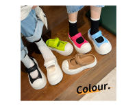 Zapatillas de verano para mujer, zapatos de suela gruesa de malla con agujeros rojos, novedad de 2024 - details 0