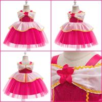 Vestido de princesa Cosplay de jazmín Bella Durmiente de melocotón de Alicia para niñas, disfraz de regalo de cumpleaños, vestido de fiesta de Halloween para niños - details 13