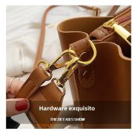 Nueva textura de alta calidad, bolso de hombro con carácter, bolso de mujer de tendencia de moda Retro de gran capacidad - details 4