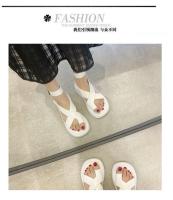 Sandalias de verano con punta redonda, estilo de Color sólido, versión, zapatos individuales cómodos para mujer - details 8