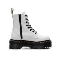 Suelas gruesas con forro polar Botas Dr. Martens, cremalleras laterales, botas cortas de mujer británica, suelas de pastel, botas de trabajo y zapatos de algodón - details 4