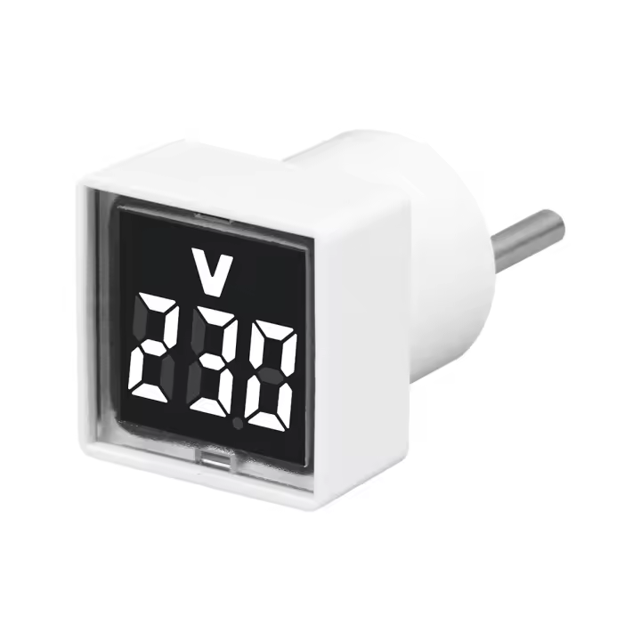 Voltímetro Digital AC Medidor de Voltaje Universal Europeo Rango de Medición de 50~500V - 1