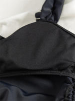 Bikini de dos piezas para mujer, traje de baño de dos piezas, Tankini, unicolor, Tanga Sexy - details 11