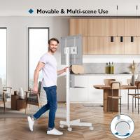 Soporte TV Ruedas para TV de 23 a 60 Pulgadas de Plasma/LCD/LED, Soporte TV Pie con Estante para Portátil, Soporte TV Móvil con Altura Ajustable de hasta 25 kg. Máx VESA 400 x 400 mm(Blanco) - details 1