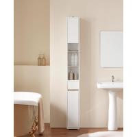 Mueble de Baño Alto Armario de Pilar con 5 Estantes Abiertos 2 Puertas y 1 Cajón - details 1