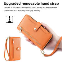 Funda protectora de cuero para cremallera magnética, cuerda colgante multifuncional a la moda, accesorios para teléfono Galaxy M62 F62 - details 6
