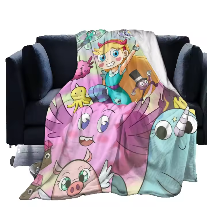 Star Vs The Forces of Evil manta de microforro polar ultrasuave para decoración del hogar, tiro ligero para sofá cama, Q134 - 1