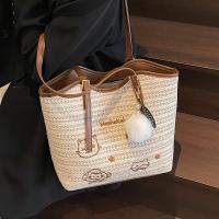 Bolso tejido informal para vacaciones en la playa de verano para mujer, bolso versátil para las axilas para ir de compras y viajar, 2025 - details 17