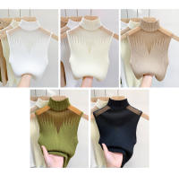 Top de Malla Acolchado Vestido Chic Sin Mangas para Mujer Estilo Callejero Moderno Moda Deportiva - details 0