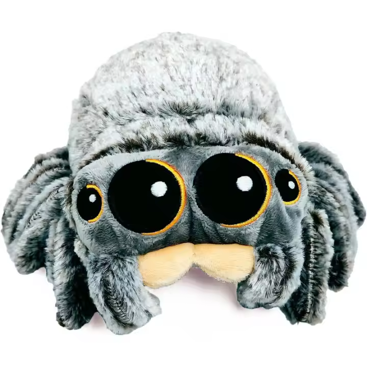 Peluche de araña de 6,9 pulgadas, Animal de peluche de araña, gran salto, lindo regalo para niños - 1