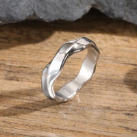 Anillos Mobius simples para hombres y niños, anillo de dedo para parejas, sencillo de acero inoxidable, regalos de joyería vintage punk - details 4