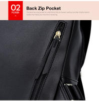 Marca FOXER, mochila de gran capacidad con cremallera de retales para mujer, nuevo diseño, bolsos universitarios para mujer, bolso de hombro de colegio para chicas adolescentes - details 4