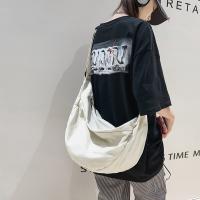 Bolso Bandolera De Lona Sólida Para Mujer Gran Capacidad Bolso De Compras Y Estudiante Bolso De Hombro Unisex Para Escuela - details 9