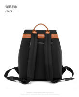 Mochila escolar de moda para mujer, mochila informal de viaje de gran capacidad, mochila simple para niña, color negro - details 27