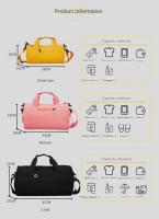 Bolsas de gimnasio ligeras de nailon para niños, bolso de mano de un hombro para viajes, deportes, baile, fin de semana, natación, Fitness - details 2