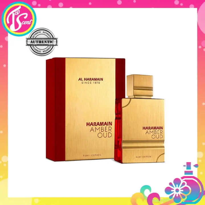 Leten [Mega Venta] Al Haramain Amber Oud Ruby Edition para Hombres y Mujeres Eau de Parfum 60ml Fluido de transmisión - 1