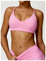 Sujetador de mujer con correa cruzada sujetador de yoga transpirable entrenamiento sexy espalda hermosa top de fitness - details 24