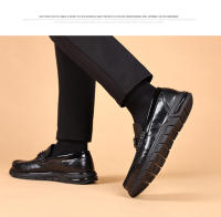 Nuevos zapatos casuales de cuero vacuno de primera capa para hombre, zapatos Doudou transpirables de cuero genuino - details 16
