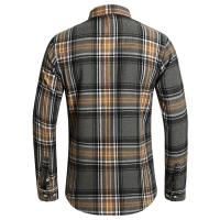 Camisa de Manga Larga con Estampado Geométrico a Rayas Estilo Casual para Hombres - details 15