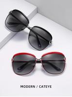 Gafas de Sol Polarizadas para Mujeres Lente de Gradiente Oculos de Sol Cuadrados de Marca de Lujo - details 7