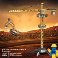 Grúa y Vehículo de Construcción para Niños, juego de Juguetes de Aleación, Modelo Realista de Maquinaria de Ingeniería - details 8