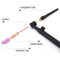 Antorcha de Soldadura de Gas TIG HITBOX 13ft 4M Adaptador 10-25mm Potencia de 140A 150-Amp - details 3