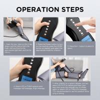 presoterapia aparatologia de estética profesional Masajeador de presión de aire para piernas y pantorrillas, Airbag portátil inalámbrico giratorio de 360 ° , masajeador de músculos del muslo, adelgazamiento de piernas con controlador - details 8