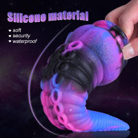 Consolador realista de silicona suave para mujer, masajeador de próstata de Color estrellado, tapón Anal grande, consoladores gruesos, Juguetes sexuales anales - details 3