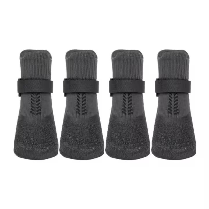 4 Uds. Calcetines informales impermeables para mascotas, zapatos antisuciedad antideslizantes para perros, Protector de pata de perro transpirable para invierno - 1