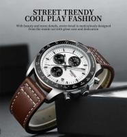 Reloj Analógico de Lujo para Hombres NIBOSI Automático, Correa de Cuero, Estilo Vintage, Impermeable, Elegante - details 0