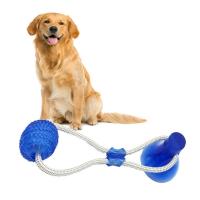 Ventosa de suelo de juguete para mascotas, 1 unidad, con bola para limpieza de dientes de perros y gatos, juego de masticación - details 0