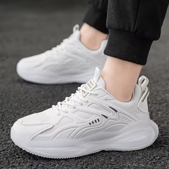 Zapatillas ligeras y transpirables para correr, zapatillas de hombre con suela gruesa que realzan - 1