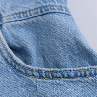 Mono Vaquero con Espalda Descubierta para Mujer Moda de Estilo Europeo y Americano, Diseño Francés, Novedad de Otoño - details 5
