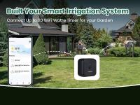 Inoma-puerta de enlace con temporizador de agua automático, sistema de riego de jardín con doble manguera, programador de aspersores remoto, compatible con Alexa - details 11