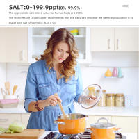 Salinómetro portátil multifuncional para alimentos, medidor de sal, TDS, SG, medidor de temperatura, probador Digital de agua para cocina, 4 en 1 - details 4