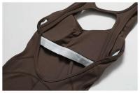 Mono de Yoga Sólido Conjunto de Una Pieza para Mujeres Ropa de Workout para Levantamiento de Glúteos Moda Activa - details 36
