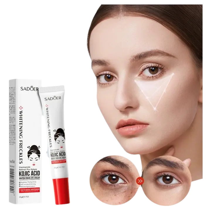 1/2/3 Uds SADOER crema para ojos con Retinol de Ácido Kójico antiojeras elimina las bolsas de los ojos hidratante antienvejecimiento productos para el cuidado de la piel de los ojos - 1