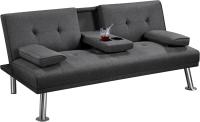 Plegable Tapizada de Poliéster Sofá con Soporte de Botella Cama 167 X94 cm MAX Capacidad 350 KG Cama - details 5