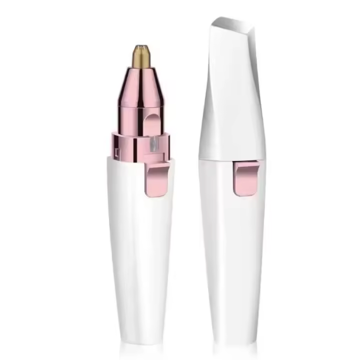 Recortador de cejas, removedor de vello facial recargable por USB, removedor de vello de cejas 2 en 1 con red de afeitadora flotante 3D , para vello facial y cejas,Hoja de Doble Filo Impermeable Fácil de Limpiar - 1